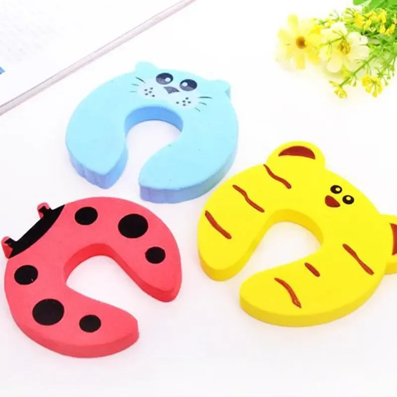 2/5Pcs Baby Safety Door Stopper for Newborn Furniture Protection Anti-Pinch Hand Cute Animal Care Child Lock Finger Protector