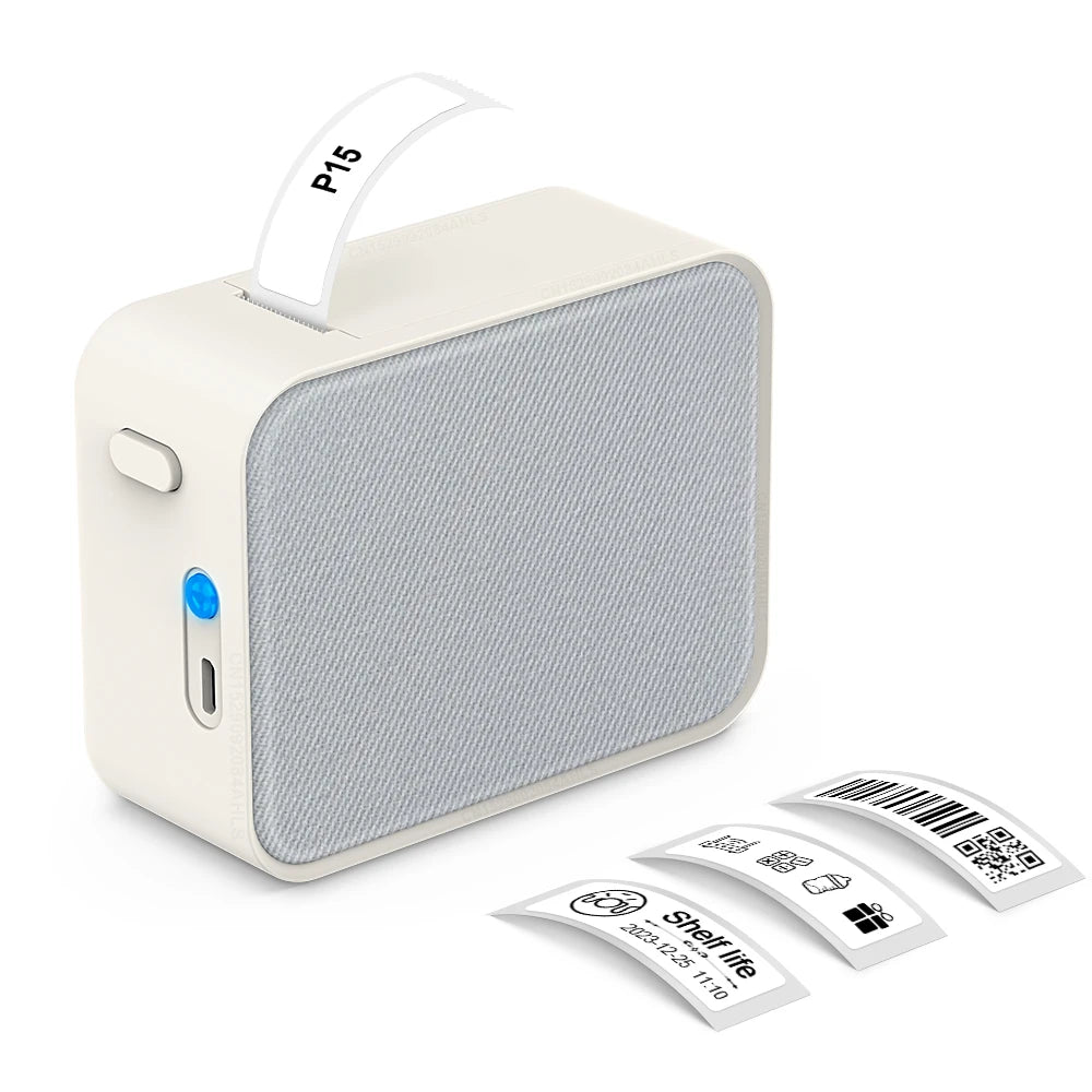 Wireless Bluetooth Label Printer Portable Thermal Printer Marklife P15 Inkless Labeling Machine Mini Label Maker P15 Sticker