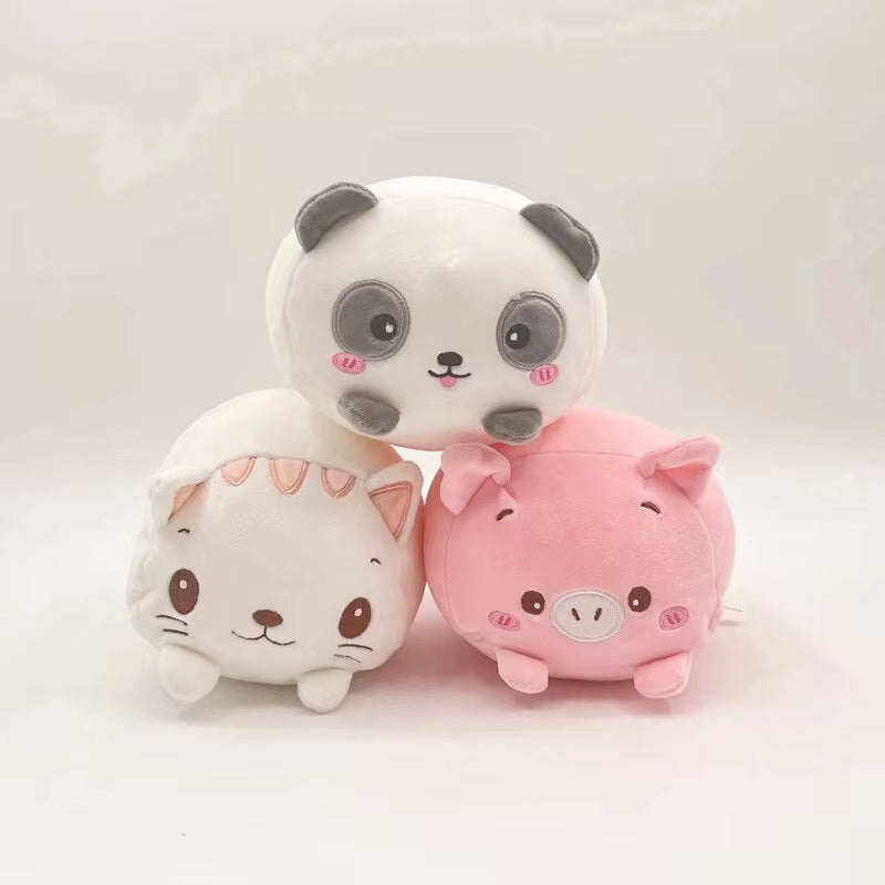 Super Soft Animal Cartoon Pillow 20Cm Cute Fat Pig Cat Bear Plush Toy Stuffed Lovely Throw Doll Kids Birthyday Gift