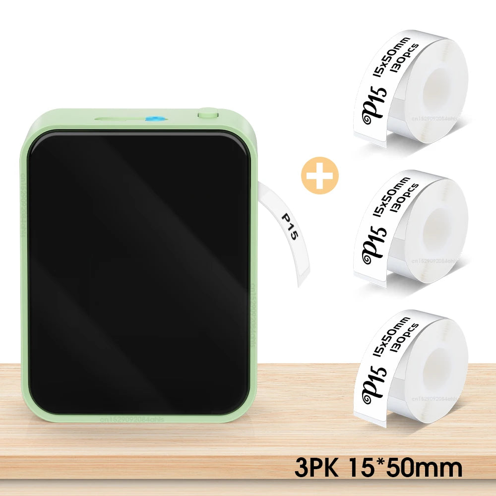 Wireless Bluetooth Label Printer Portable Thermal Printer Marklife P15 Inkless Labeling Machine Mini Label Maker P15 Sticker