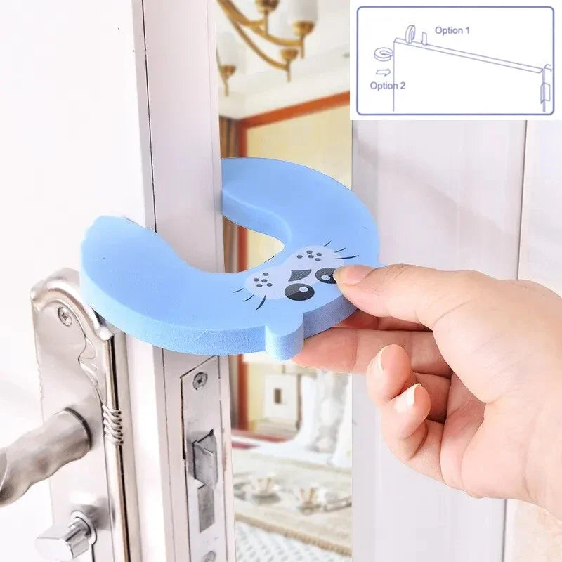 2/5Pcs Baby Safety Door Stopper for Newborn Furniture Protection Anti-Pinch Hand Cute Animal Care Child Lock Finger Protector