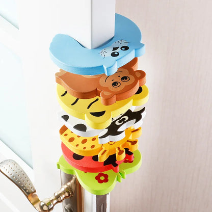 2/5Pcs Baby Safety Door Stopper for Newborn Furniture Protection Anti-Pinch Hand Cute Animal Care Child Lock Finger Protector