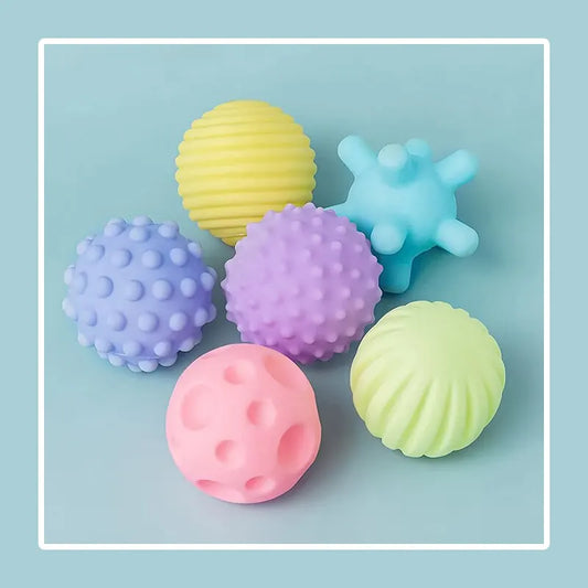 6 PCS Baby Toys Sensory Balls for Children Textured Hand Touch Ball Soft Massage Ball Infant Rattle Senses Toys