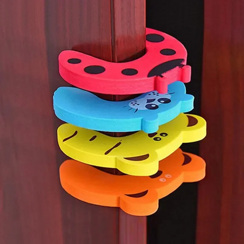 2/5Pcs Baby Safety Door Stopper for Newborn Furniture Protection Anti-Pinch Hand Cute Animal Care Child Lock Finger Protector